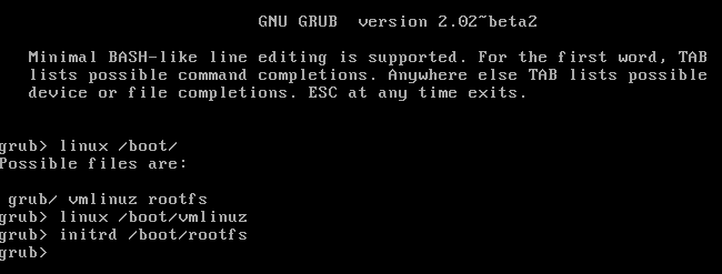 grub load initrd